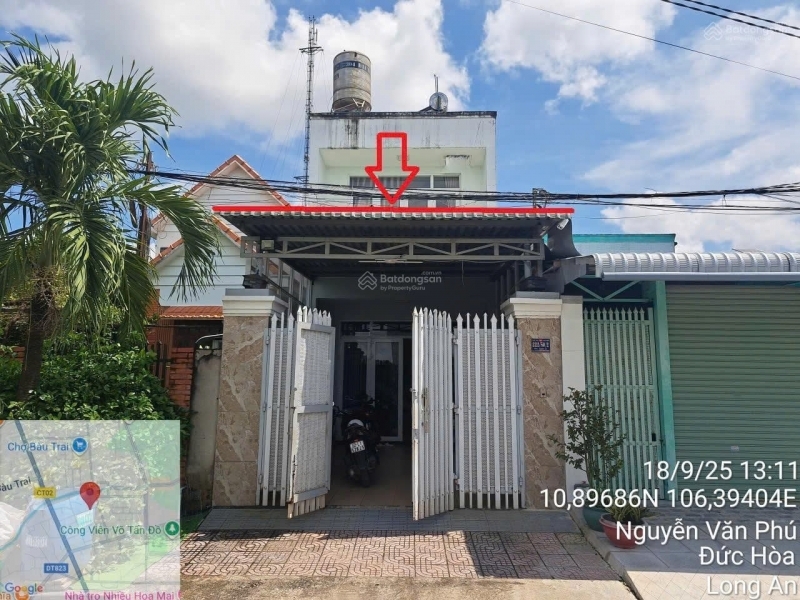 Bán nhà Mặt tiền đường Nguyễn Văn Phú Trung Tâm Thị Trấn Hậu Nghĩa Đức Hòa (Long An cũ)