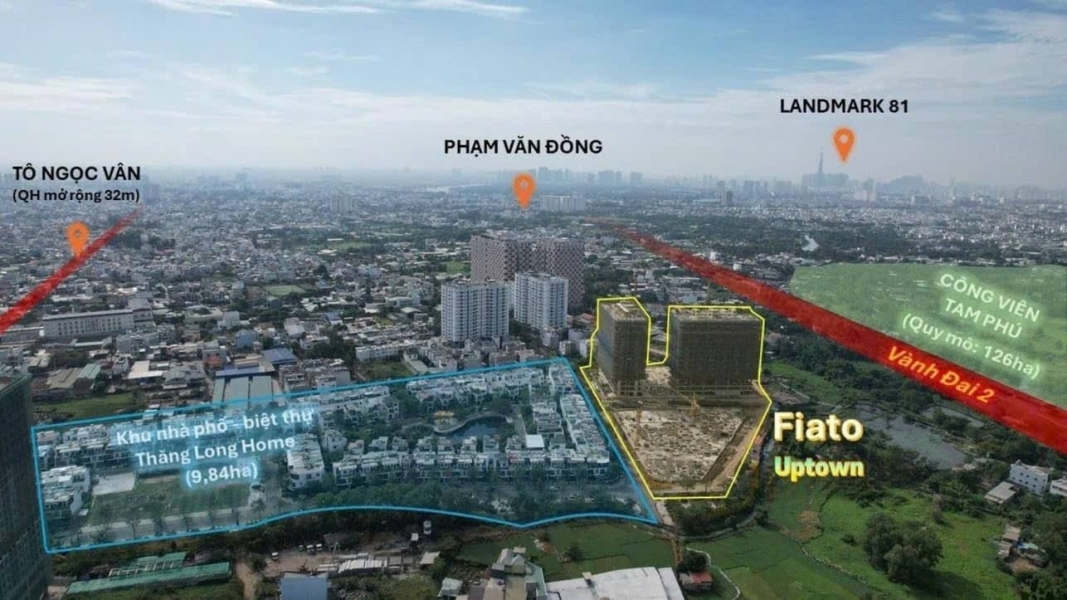 Chỉ 62tr/m2 Shophouse FIATO UPTOWN cuộc sống đỉnh cao ngay trung tâm Thủ Đức